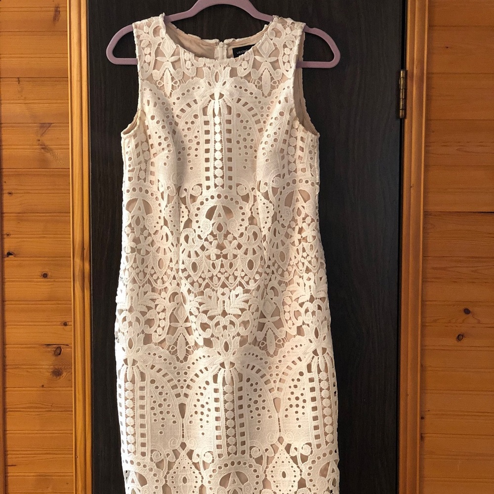 SOLD White, short dress: Large